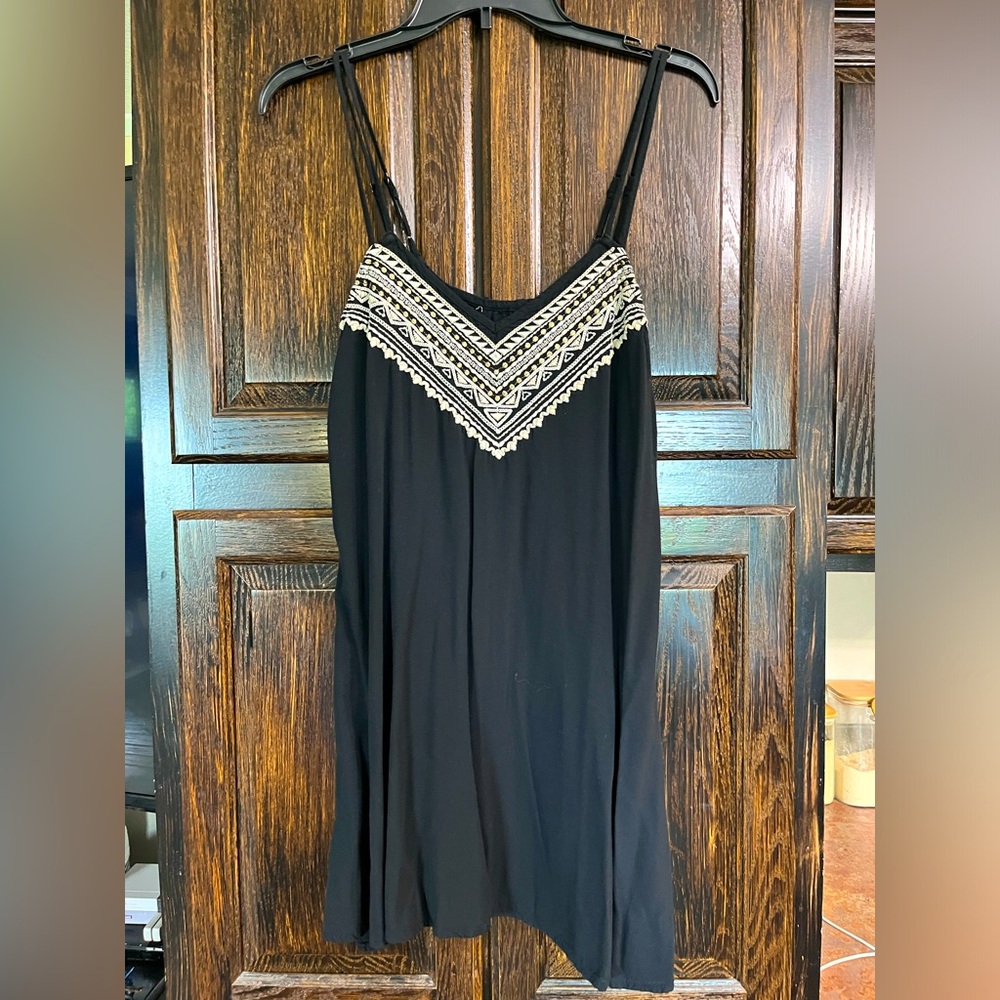 Black mini dress
